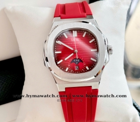 Carnival I&W 735G - Nam - Dây cao su-Màu Đỏ-Máy Cơ (Automatic) 