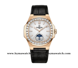  Carnival Nautilus 8110G Dây Da - Nam - Màu Vàng Trắng- Máy Cơ (Automatic)