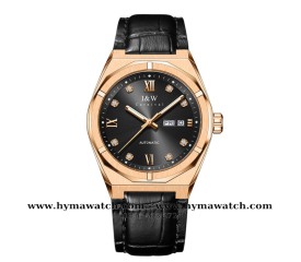 Carnival I&W 751G - Nam - Dây da-Màu đen - Máy cơ (Automatic)  