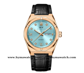 Carnival I&W 751G - Nam - Dây da-Màu Tiffany- Máy cơ (Automatic) 