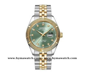 Đồng Hồ Nam Carnival 8131G - Demi-Xanh lá - Máy Automatic   