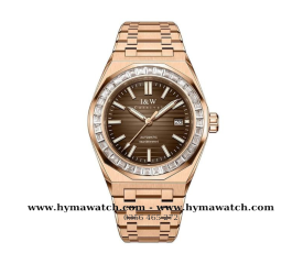 Carnival I&W 733G -  Nam -Vàng Rose-Nâu Máy Cơ (Automatic)