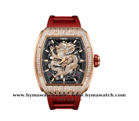 Carnival I&W 787G - Nam -Vàng Hồng-Đính đá- Màu đỏ-Máy Cơ (Automatic)  
