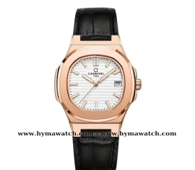  Carnival -8161L-Nữ-Dây Da- Vàng hồng-Màu Trắng