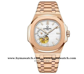 Carnival 8159G-Nam-Thép Rose-Màu Trắng-Máy Automatic 