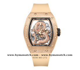 Bonest Gatti Carbon BG5003-Vàng hồng- Nam - Máy Cơ (Automatic) Tặng kèm mô hình xe đua  