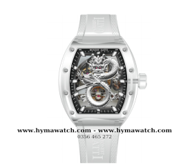 Bonest Gatti BG9980 Nam - Máy Cơ (Automatic)- Màu Trắng Tặng Kèm Mô Hình Xe Đua