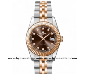 Đồng Hồ Nữ Carnival 8131L-Demi-Nâu-Máy pin 