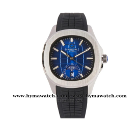 Carnival Aquanus 8113G - Nam - Viền Trắng - Màu Xanh -Dây Cao Su - Máy Cơ (Automatic)