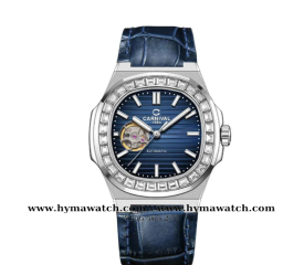 CARNIVAL OPEN HEART 8128G- Nam- Vàng Trắng - Xanh dương - Máy cơ  