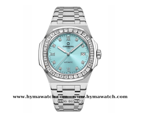  Đồng hồ CARNIVAL 8129- Nam- Xanh Tiffany - Máy cơ 