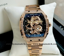  Bonest Gatti Ghost Dragon Star Gold - Máy Cơ (Automatic) Tặng kèm mô hình xe đua  