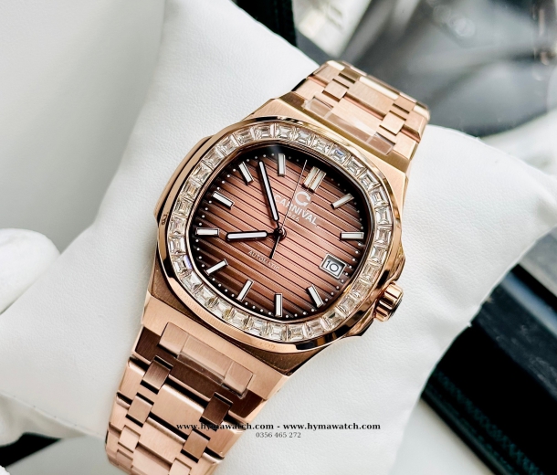  Carnival Nautilus Automatic 8108G - Nam -VH-N - Màu Vàng Nâu