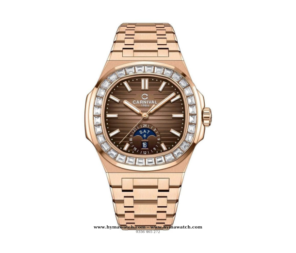 Carnival Nautilus Automatic 8110G Nam - Màu Vàng Nâu