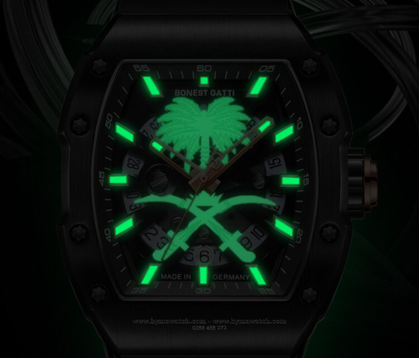 Bonest Gatti BG9904-A1 Nam - Máy cơ (Automatic) Hình Cây Dừa