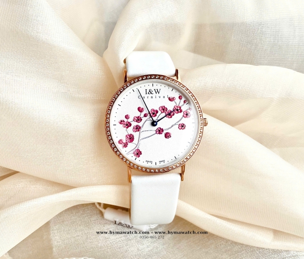  Carnival -IW3002L-Dây da-Màu trắng 