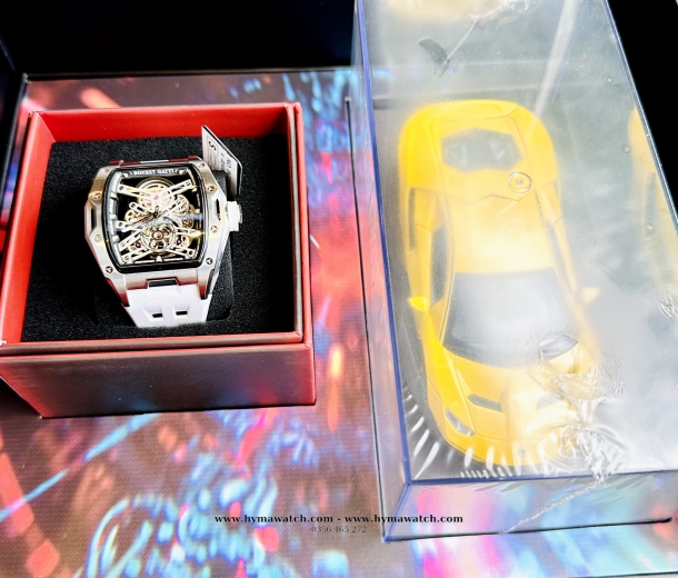 Bonest Gatti BG5502-A2 Nam - Máy Cơ (Automatic) Tặng Kèm Mô Hình Xe Đua