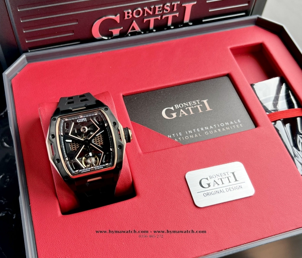 Bonest Gatti Ghost BG5501-A4 Nam - Máy Cơ (Automatic) Tặng Kèm Mô Hình Xe Đua