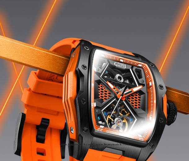 Bonest Gatti Ghost BG5501-A2 Nam - Máy Cơ (Automatic) Tặng Kèm Mô Hình Xe Đua 