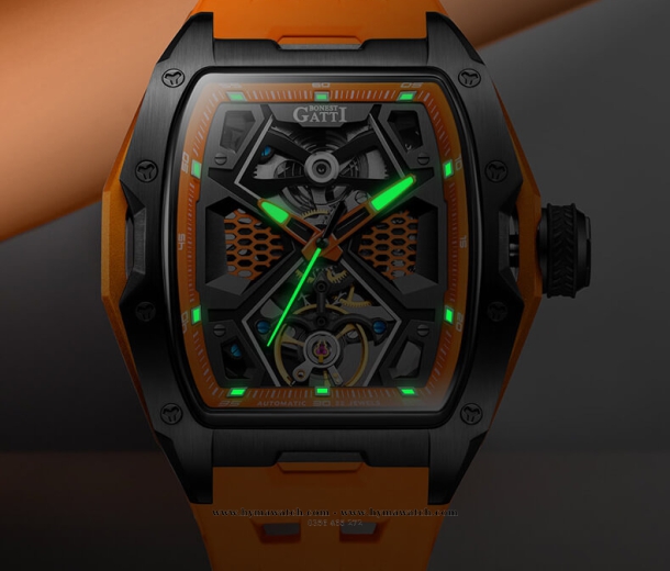 Bonest Gatti Ghost BG5501-A2 Nam - Máy Cơ (Automatic) Tặng Kèm Mô Hình Xe Đua 