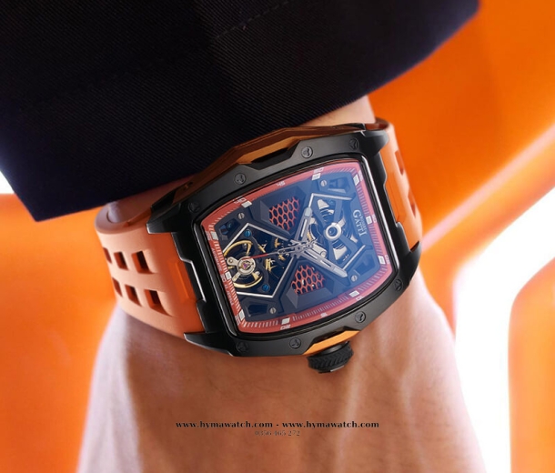 Bonest Gatti Ghost BG5501-A2 Nam - Máy Cơ (Automatic) Tặng Kèm Mô Hình Xe Đua 