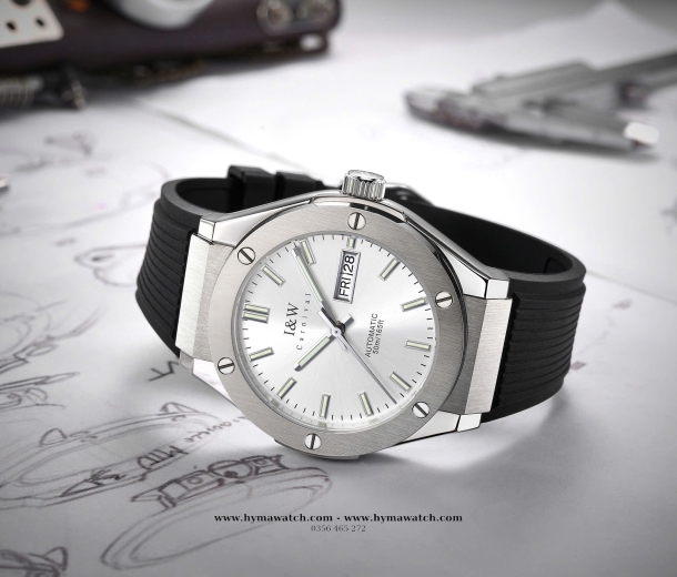Carnival I&W 55851G - Nam - Thép bạc - Màu Trắng-Máy Cơ (Automatic)