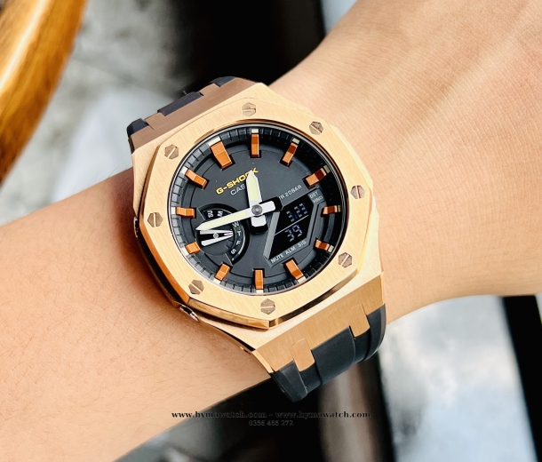 Casio G-Shock GA2100-5A Custom AP Special (Rose Gold x Black)