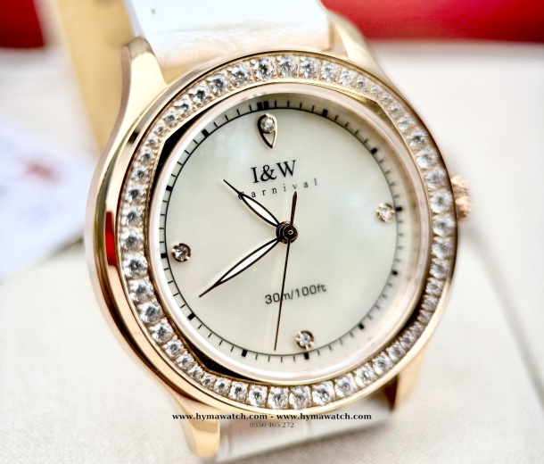  Carnival -IW593L-Dây da-Màu trắng  