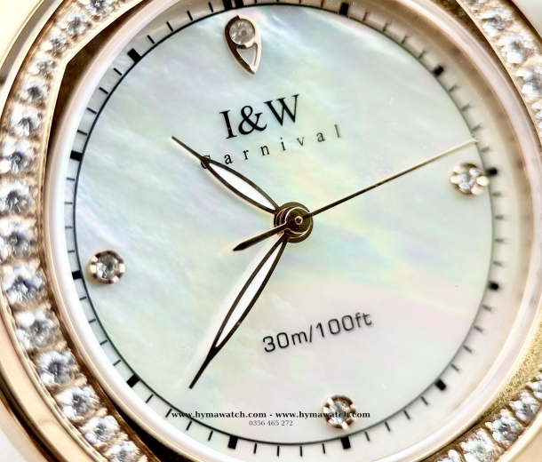  Carnival -IW593L-Dây da-Màu trắng  