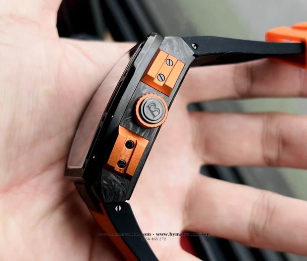  Bonest Gatti Carbon BG9950 Nam- Màu Cam - Máy Cơ (Automatic)