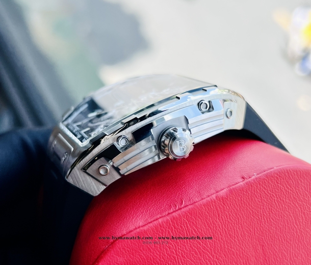Bonest Gatti BG5606G Nam - Máy Cơ (Automatic) Phiên Bản Rồng Bạc Tặng kèm mô hình xe đua