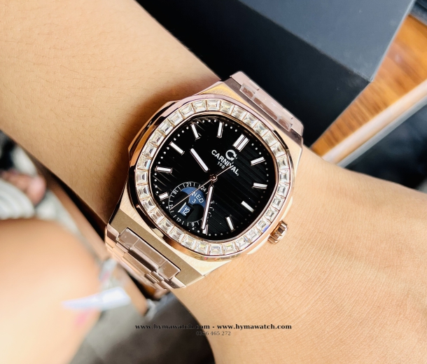 Carnival Nautilus Automatic 8110G Nam - Màu Vàng Đen