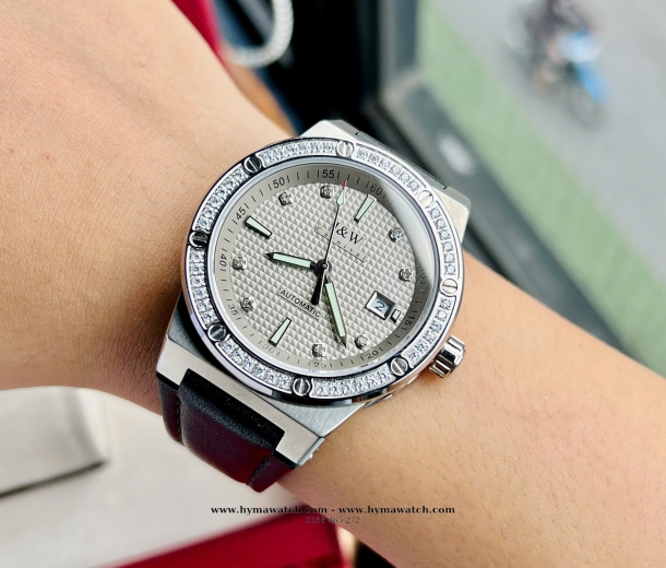 Đồng Hồ Nam Carnival I&W 610G - Dây da-Trắng - Máy Automatic  