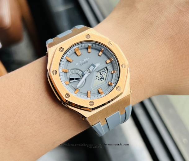 Casio G-Shock GA2110ET-8A Custom AP Special (Rose Gold X Grey)
