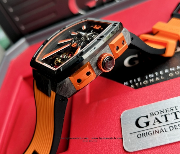  Bonest Gatti Carbon BG9950 Nam- Màu Cam - Máy Cơ (Automatic)