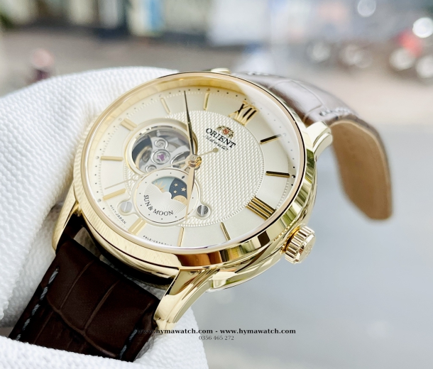 Orient Classic Sun Moon Gen 4 Open Heart RA-AS0003S10B