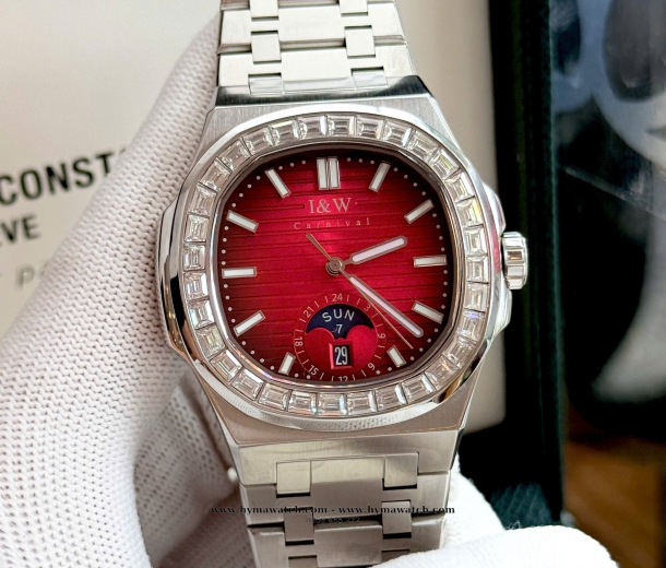 Carnival I&W 735G - Nam - Thép bạc-Màu Đỏ-Máy Cơ (Automatic) 