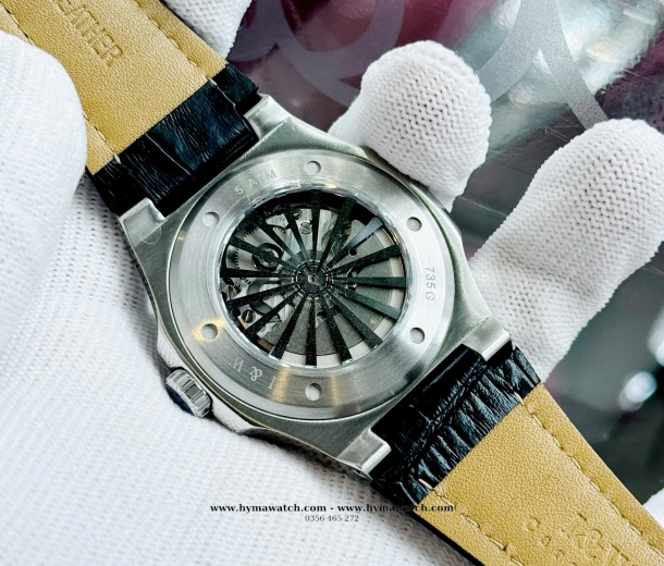 Carnival I&W 735G - Nam - Dây da-Màu Trắng-Máy Cơ (Automatic) 