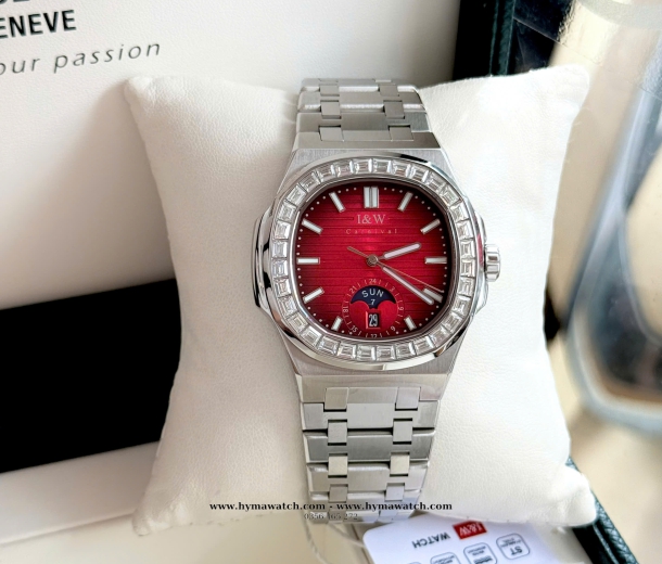 Carnival I&W 735G - Nam - Thép bạc-Màu Đỏ-Máy Cơ (Automatic) 