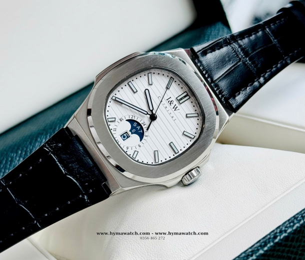 Carnival I&W 735G - Nam - Dây da-Màu Trắng-Máy Cơ (Automatic) 