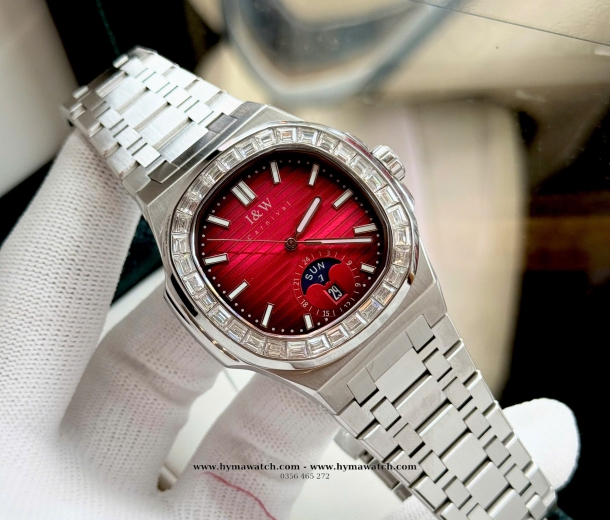 Carnival I&W 735G - Nam - Thép bạc-Màu Đỏ-Máy Cơ (Automatic) 