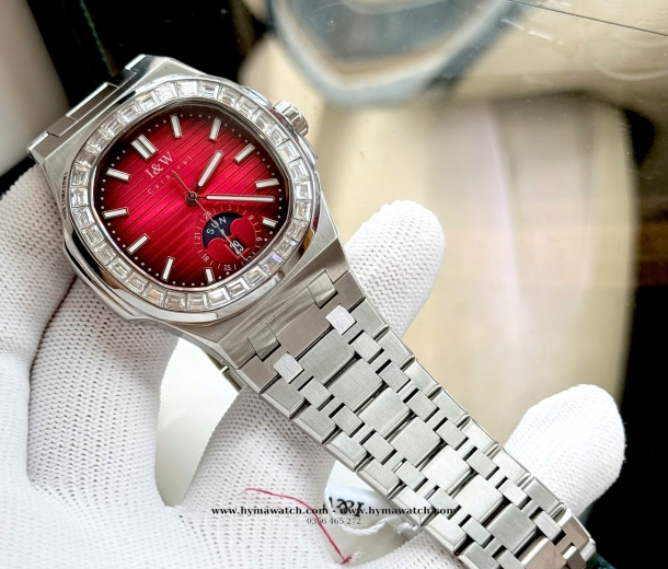 Carnival I&W 735G - Nam - Thép bạc-Màu Đỏ-Máy Cơ (Automatic) 