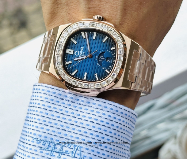 Carnival Nautilus Automatic 8110G Nam - Màu Vàng Xanh Navy