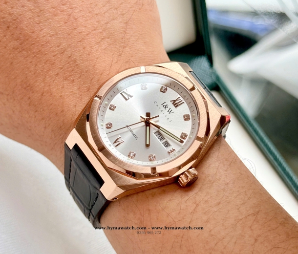 Carnival I&W 751G - Nam - Dây da-Màu Trắng- Máy cơ (Automatic) 