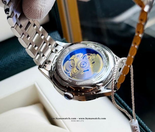 Carnival 8093G-Nam-Thép Bạc-Màu Đen-Máy Automatic  