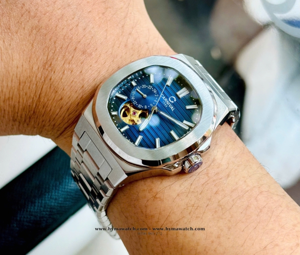 Carnival 8159G-Nam-Thép Rose-Màu Trắng-Máy Automatic 
