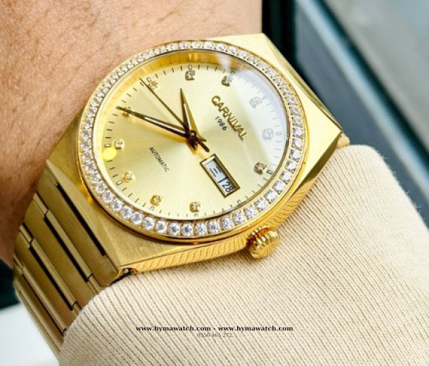  Carnival 8581G-Nam-Màu Vàng-Vàng-Máy Automatic