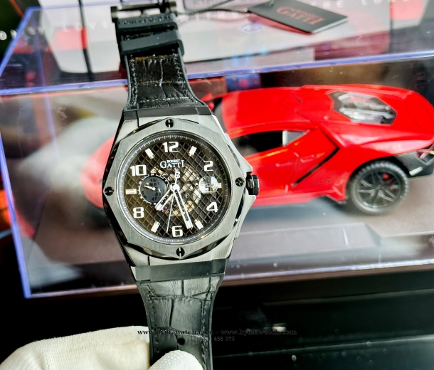 Bonest Gatti Ghost BG8701-A4 Nam - Máy Cơ (Automatic) Tặng Kèm Mô Hình Xe Đua