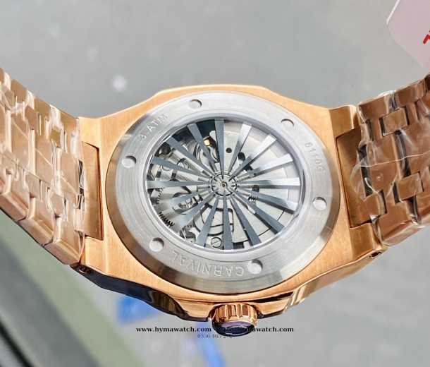 Carnival Nautilus Automatic 8110G Nam - Màu Vàng Nâu