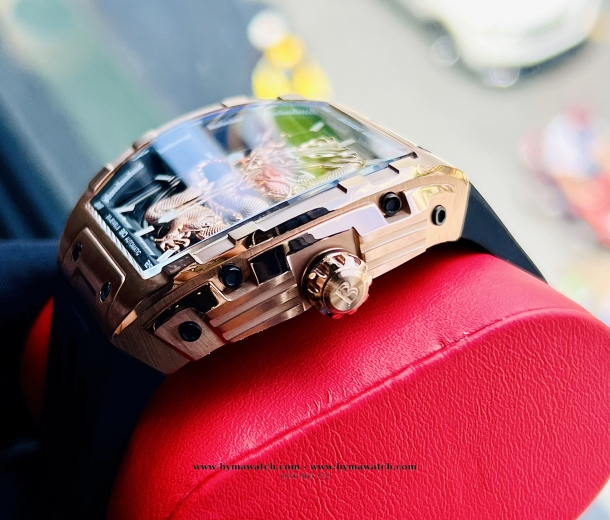 Bonest Gatti BG5606G Nam - Máy Cơ (Automatic) Phiên Bản Rồng Vàng Tặng Kèm Mô Hình Xe Đua